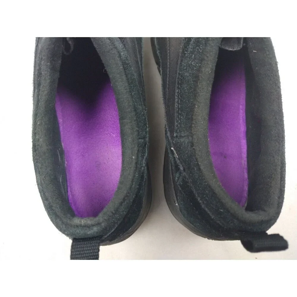 Lands’‎ End Women’s 10 Black Suede All Weather Zip Shoes Oxfords
